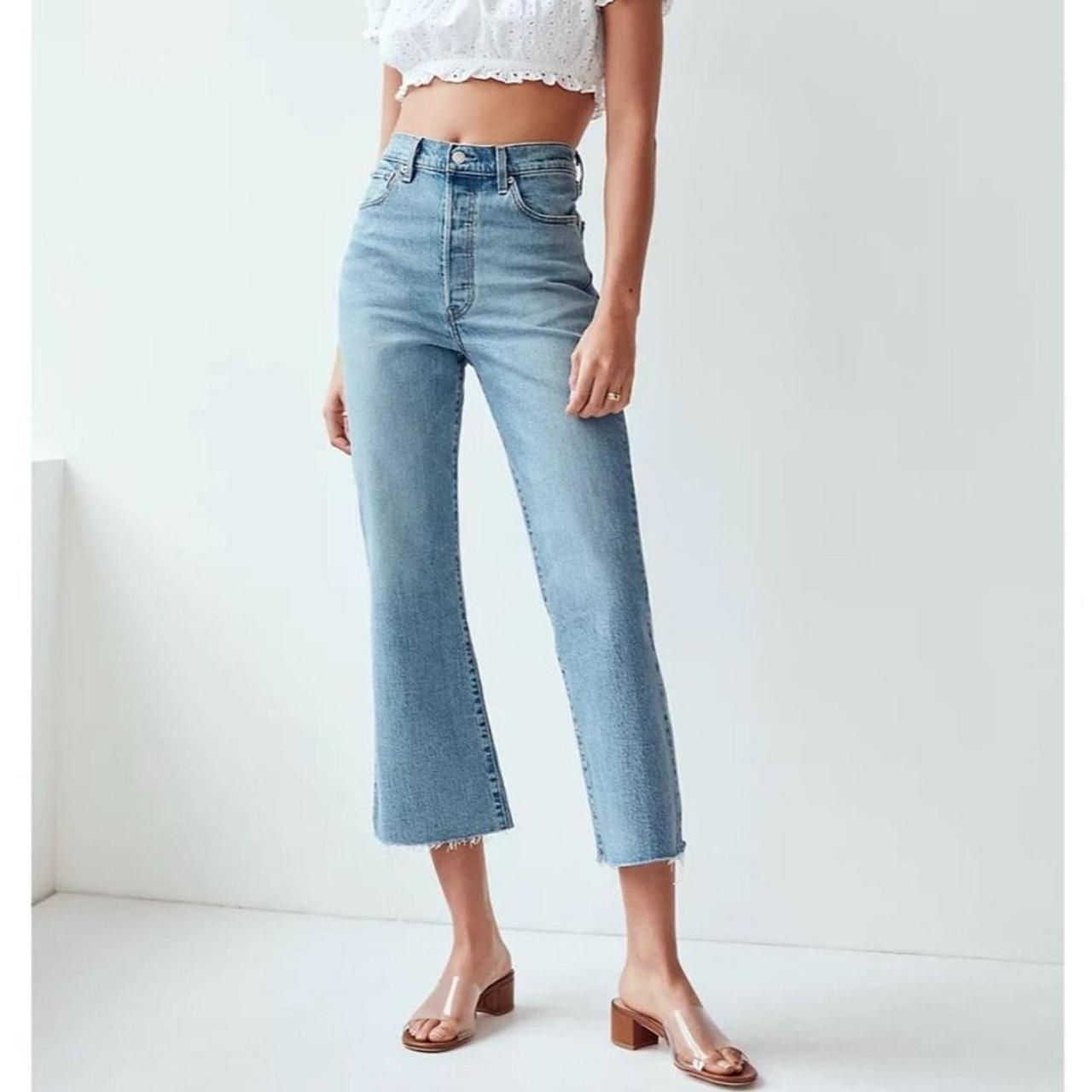 Levi s Ribcage Crop Flare Jeans High Waisted