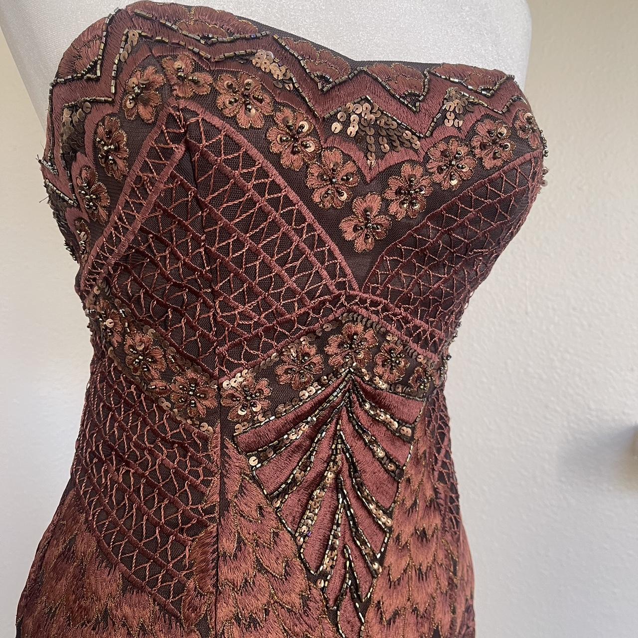 SUEWONG(スーウォン) のドレス Sue Wong Nocturne Vintage Short Sequined Beaded Embroidered Fairy