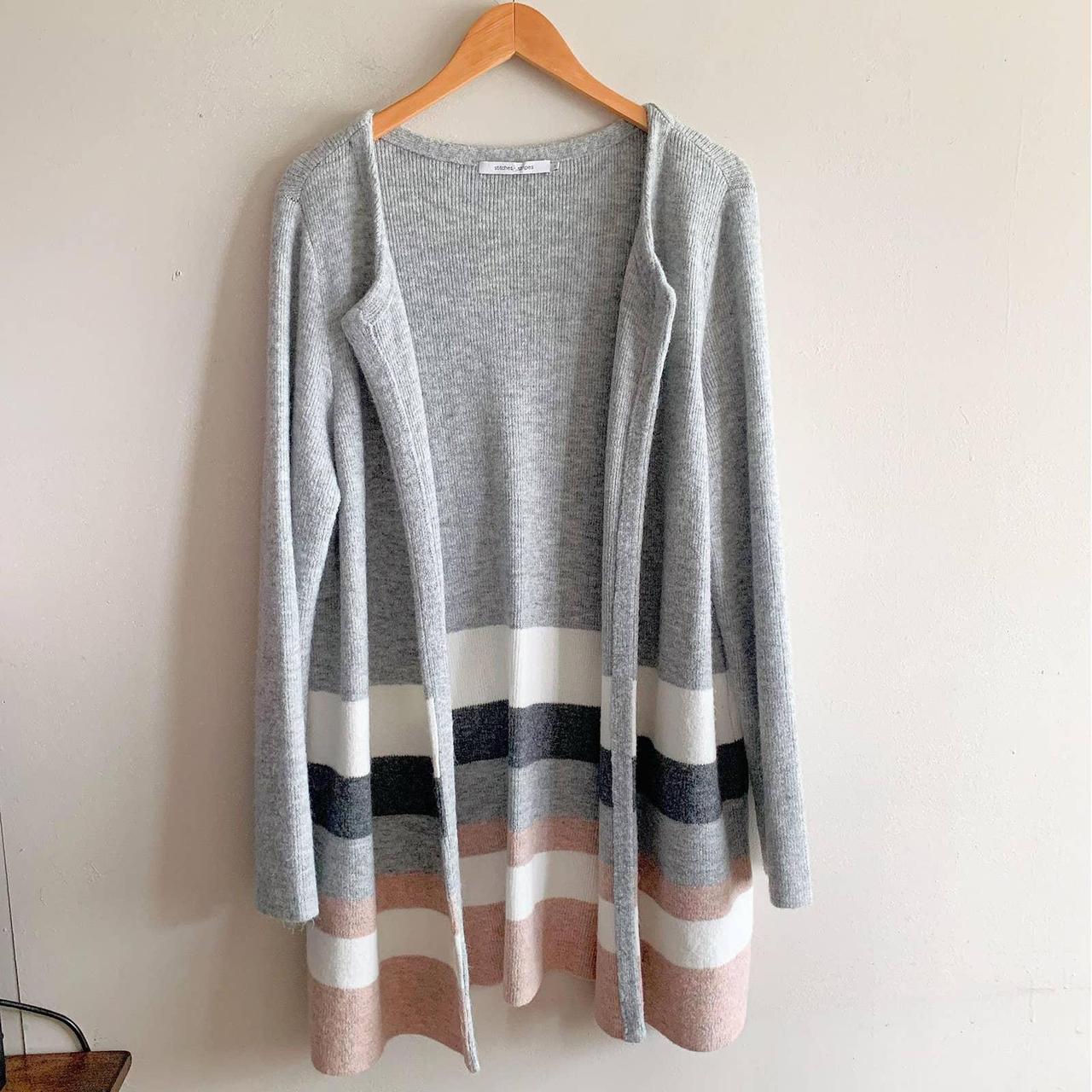 Stitches and stripes clearance cardigan