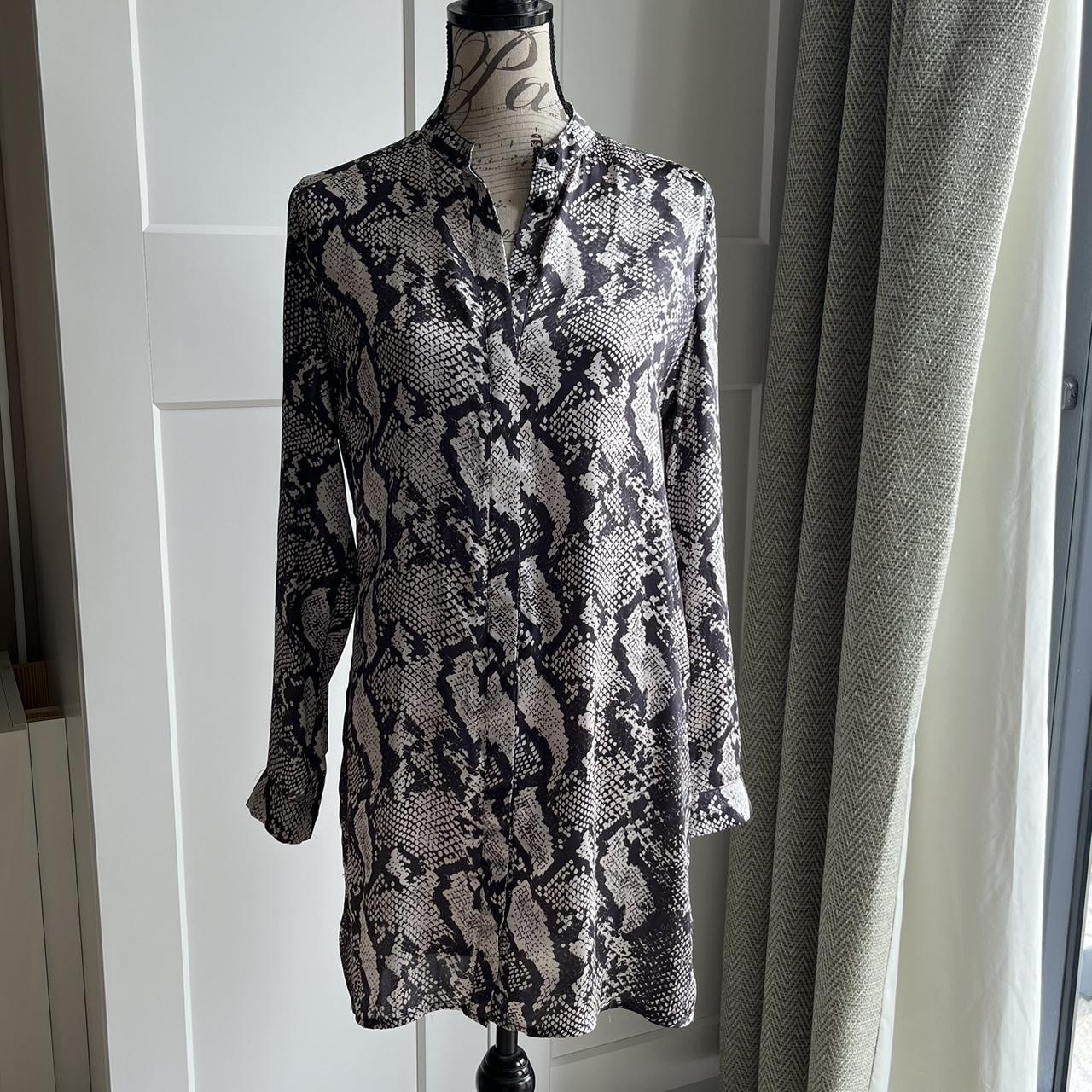 Missguided snake print shirt dress on sale