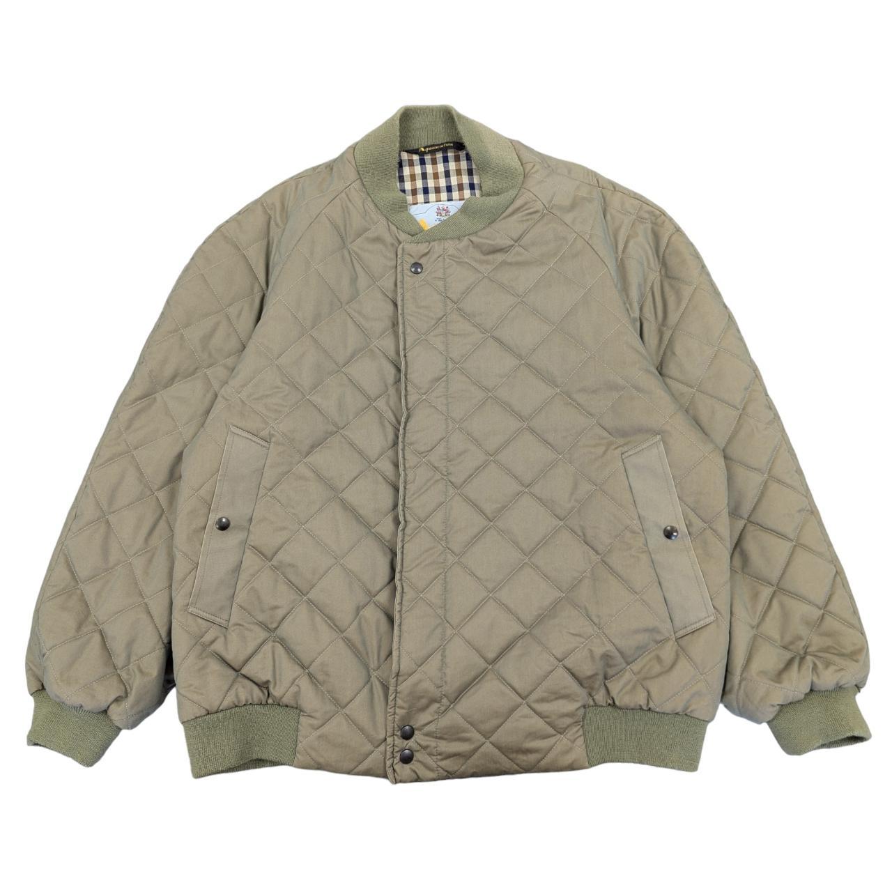 Vintage Aquascutum Quilted Bomber Jacket Size