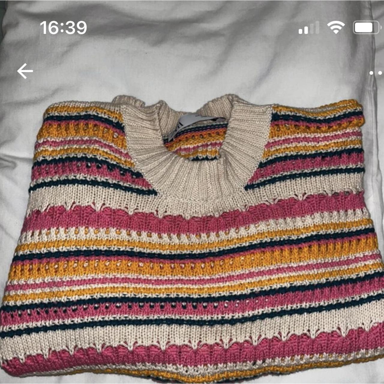 Zara crochet knit jumper Size 8 Never worn Depop