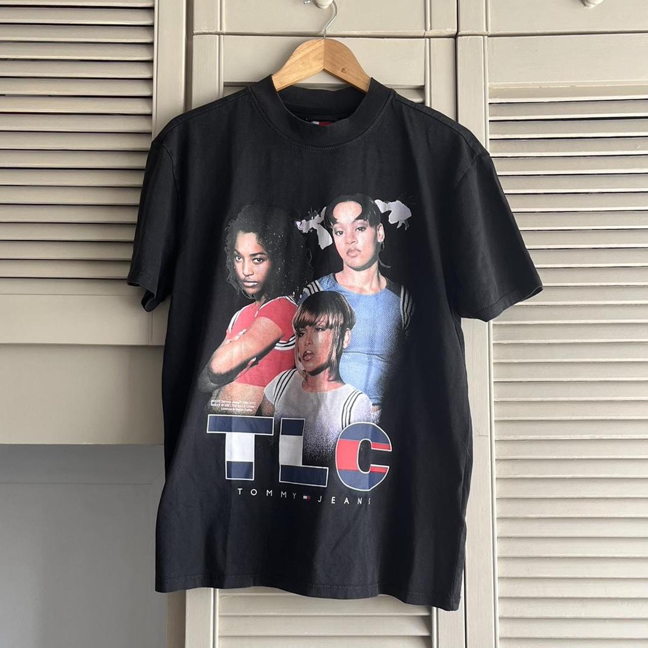 Tommy Hilfiger Jeans x TLC y2k t shirt. Size... Depop