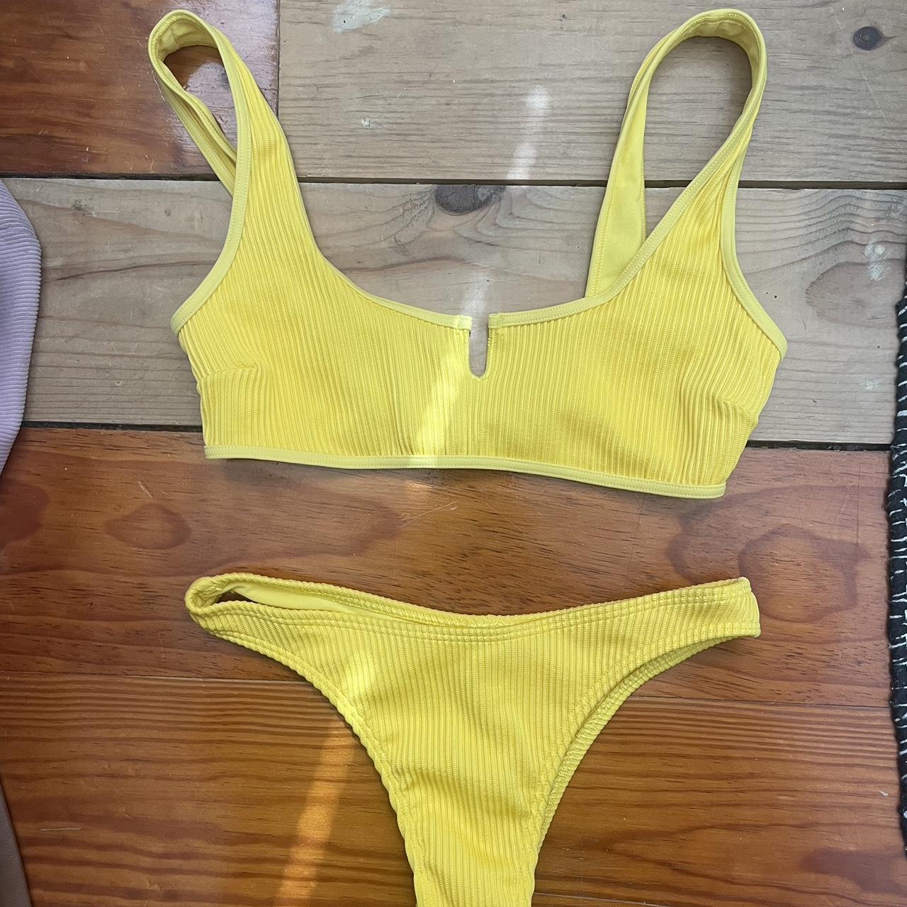 Yellow bikini shop hollister