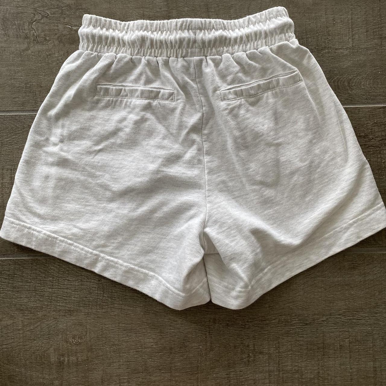 Women's White and Grey Shorts | Depop