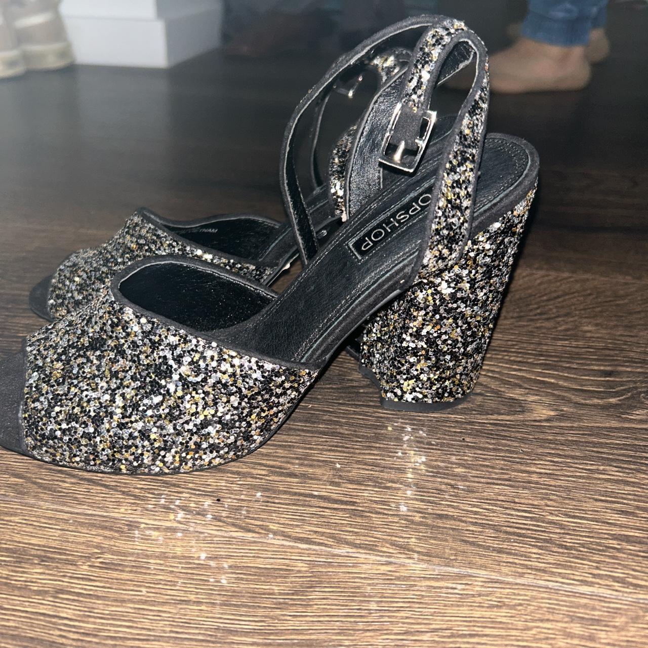 Topshop silver heels sale