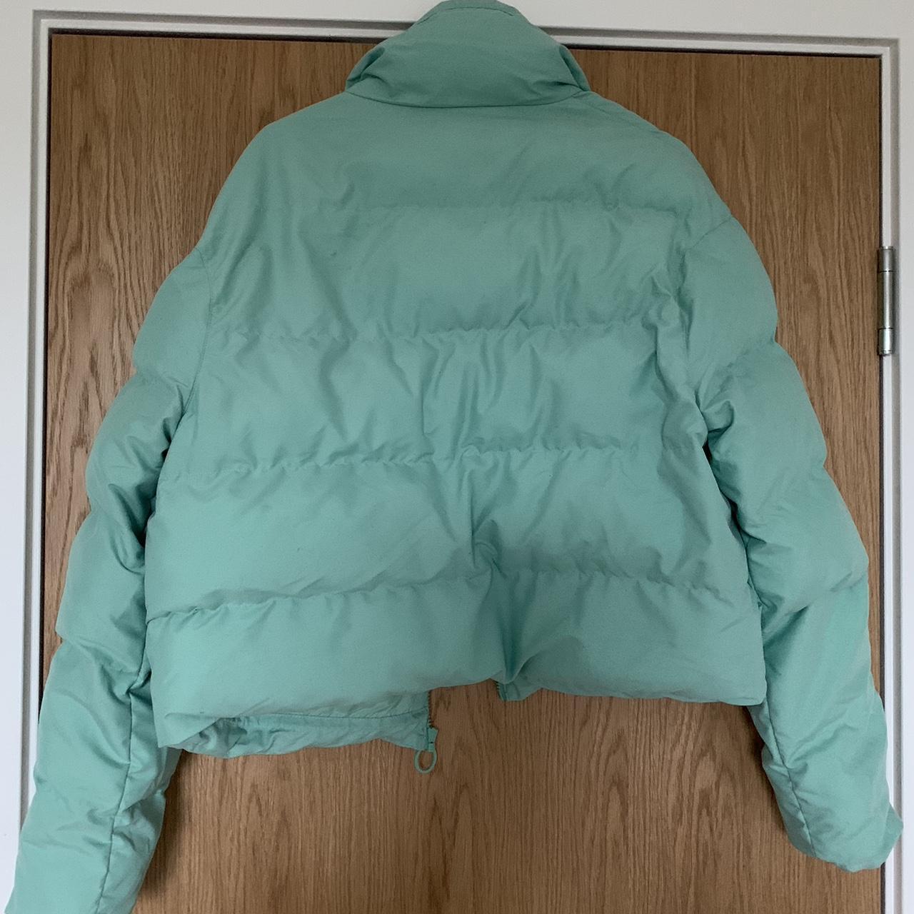 Gymshark puffer jacket mint green - size M - Depop