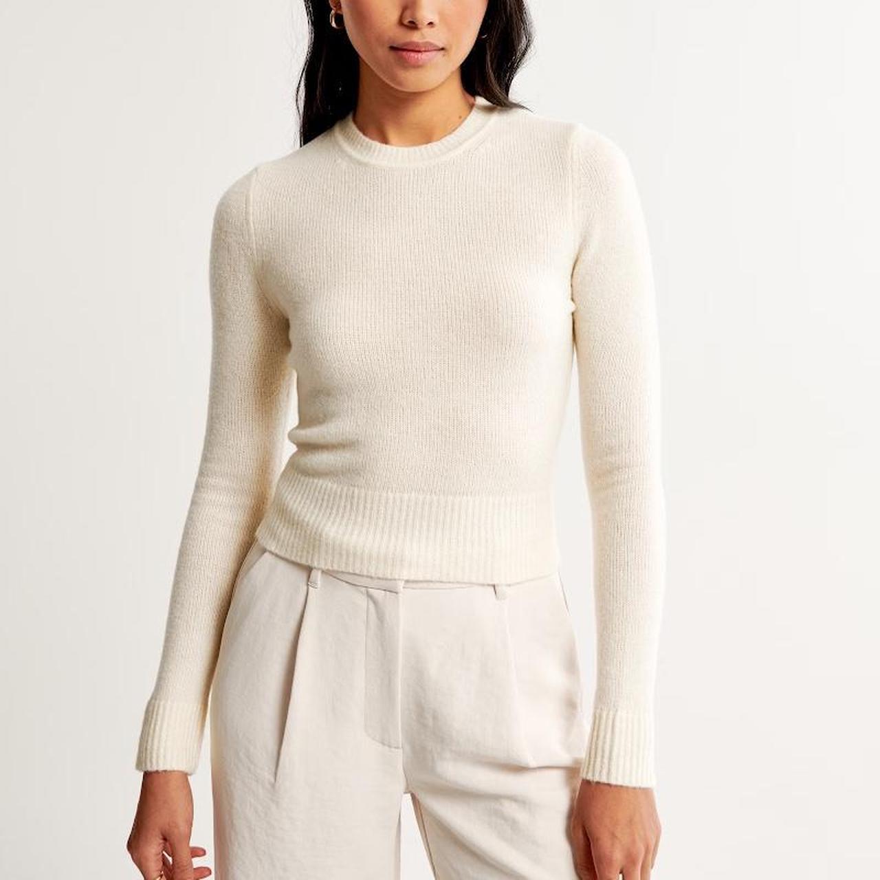 Abercrombie and clearance fitch white sweater