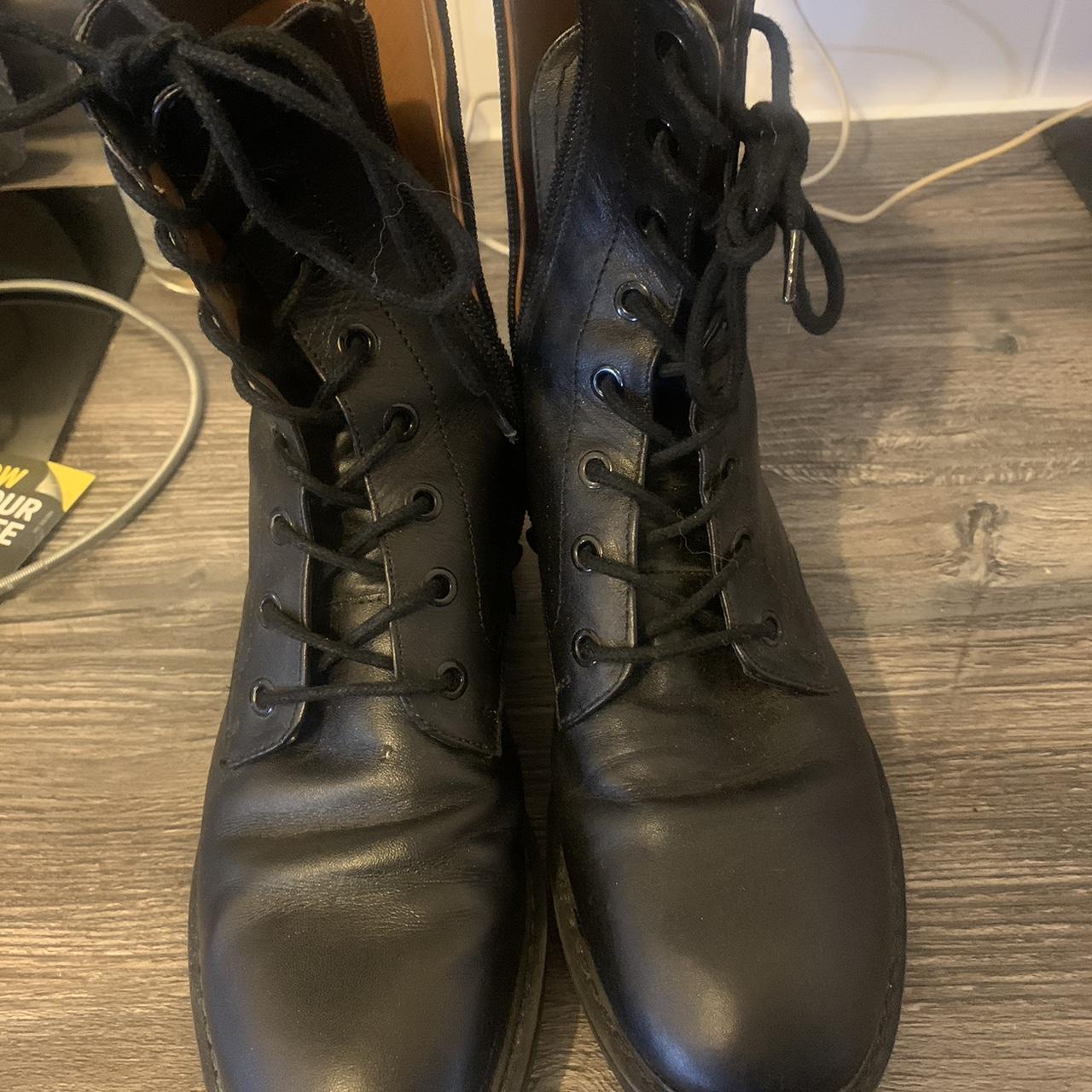 Zara Women's Black Boots | Depop