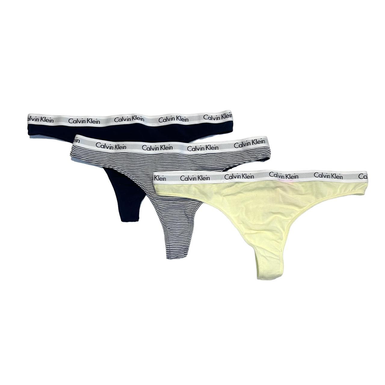 Calvin Klein Underwear Women`s Carousel Thong 3 Pack - Discount