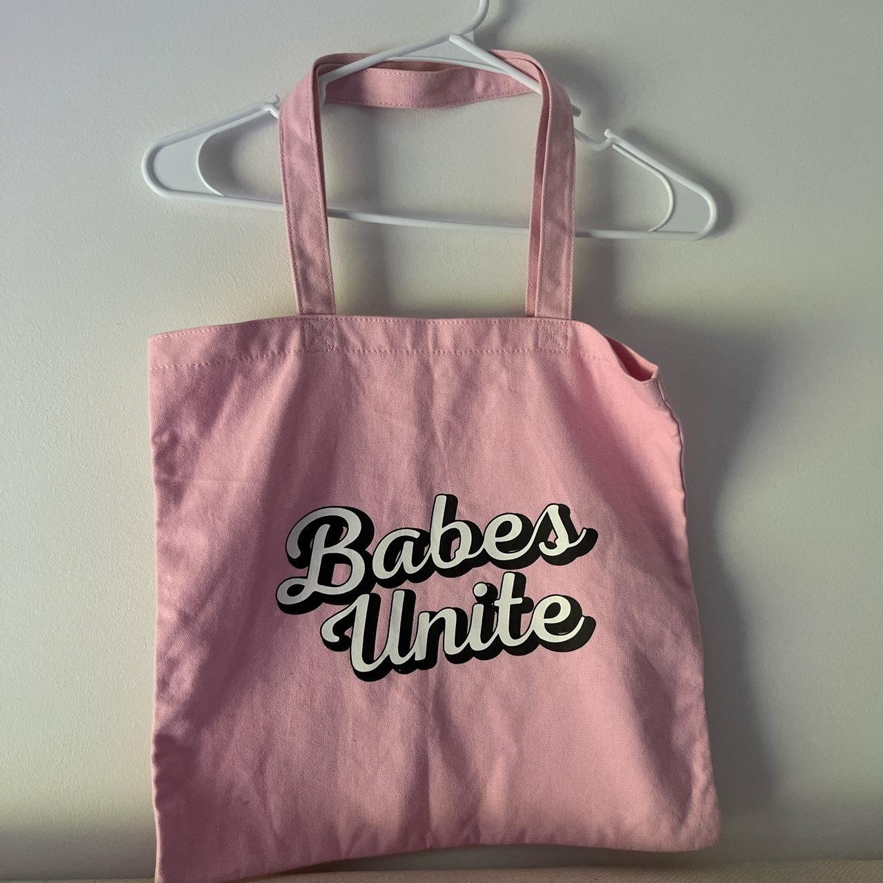 Cute Pink Tote Bag In Good Condition Small Spot On Depop