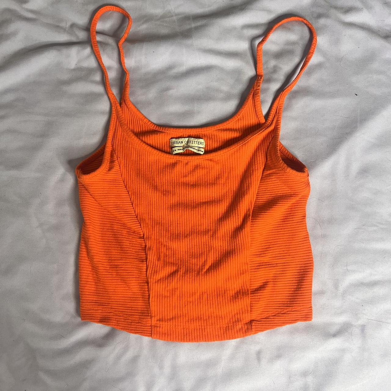 Urban Outfitters orange tank Corset style... Depop