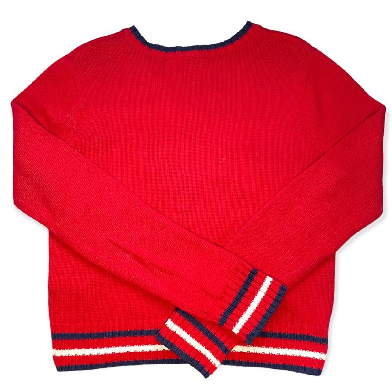 2000’s Varsity Red Tommy Hilfiger Jeans Knit...