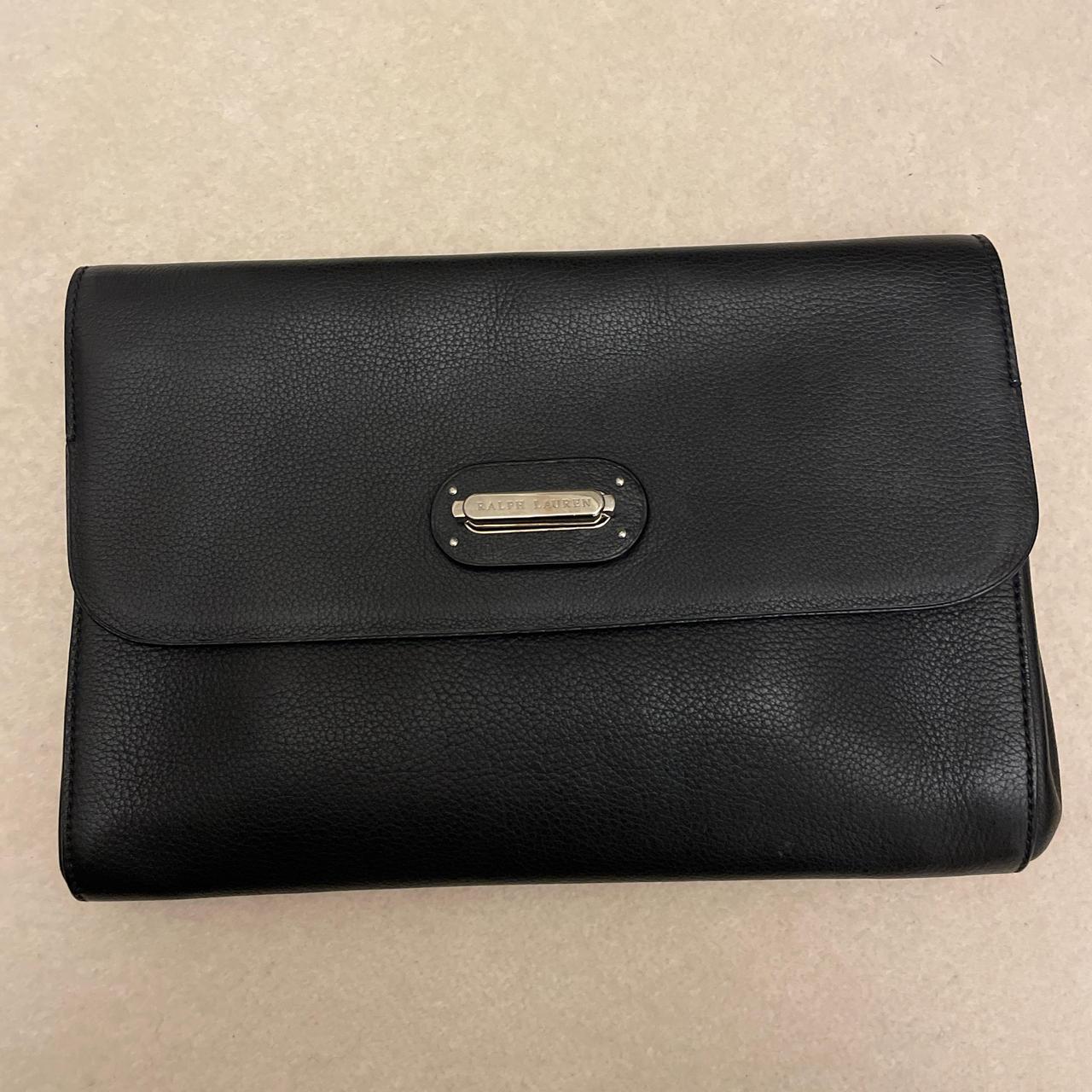 Ralph lauren black clutch bag best sale