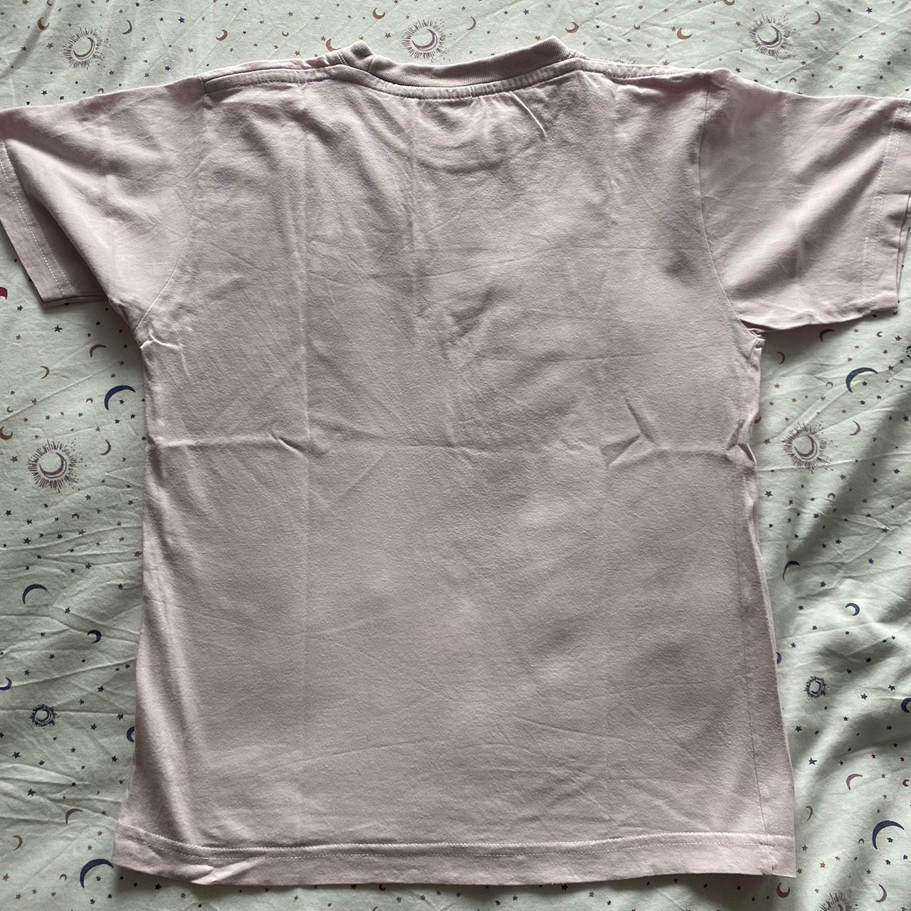 perfect baby pink britpop bedazzled baby tee super... - Depop