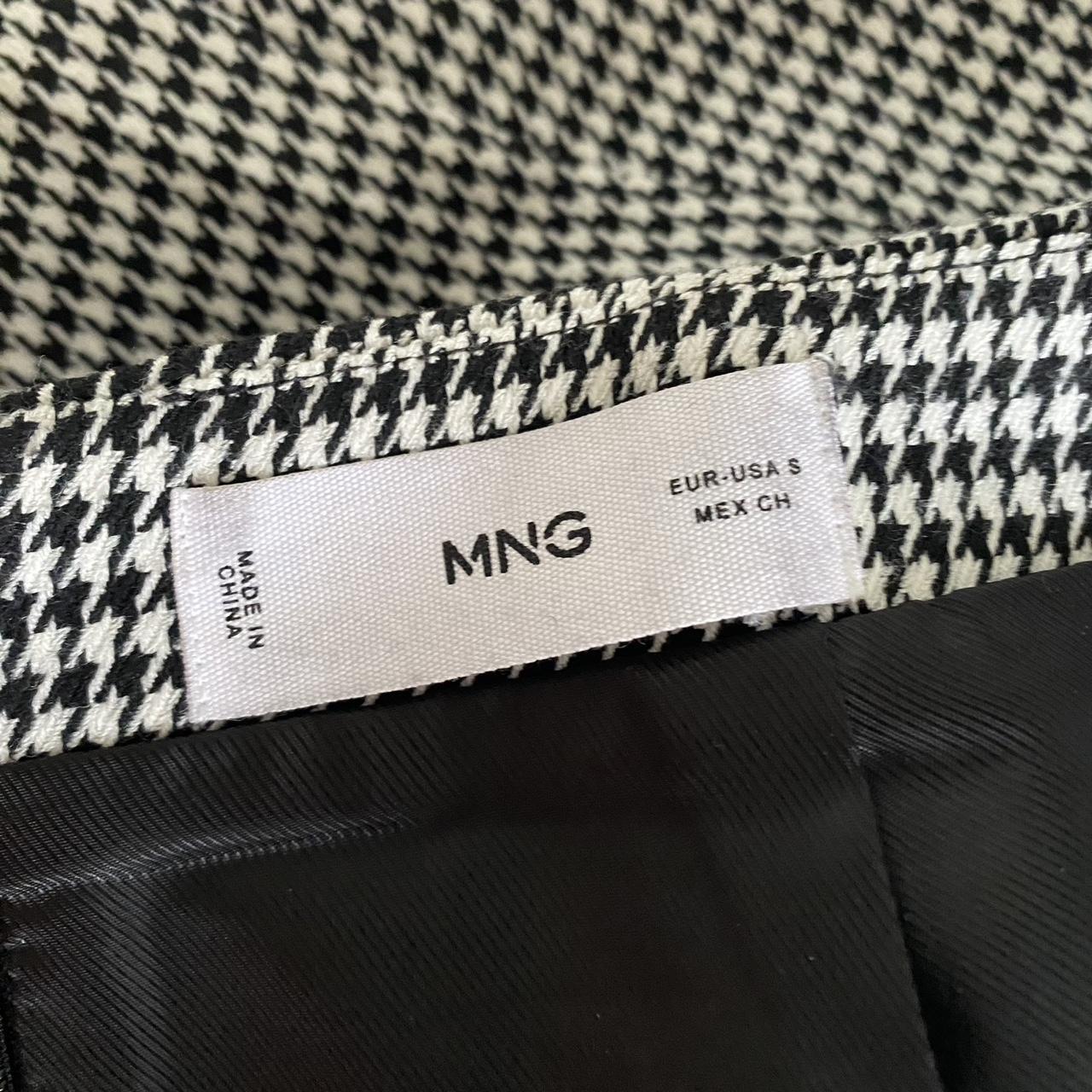 Mango Dogtooth Print Mini Skirt Worn once Size... Depop