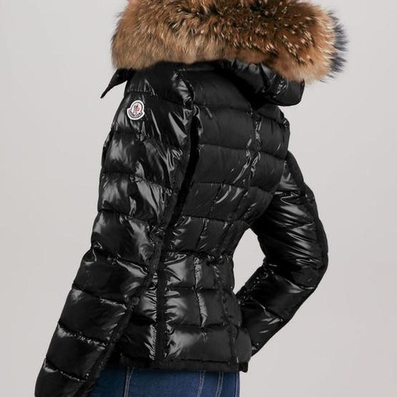 Moncler Puffer coat with fur hood. Worn a few... - Depop