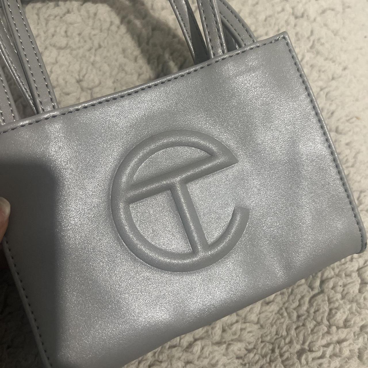 Genuine Grey mini Telfar bag! Purchased in May, only... - Depop