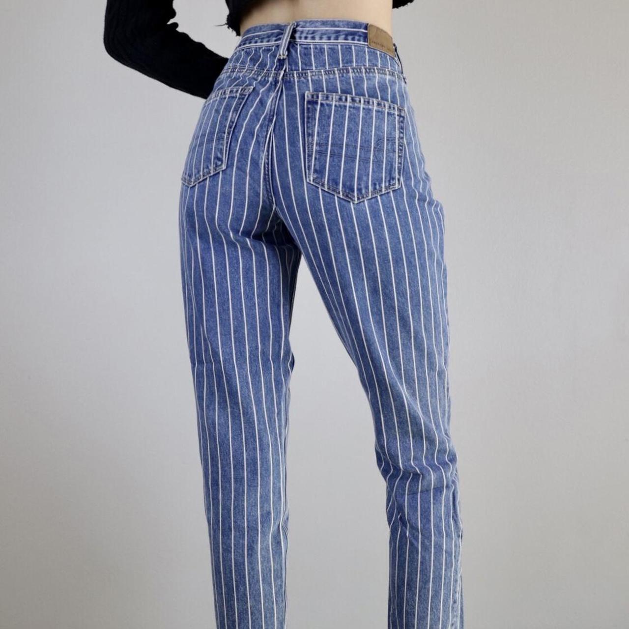 American eagle 2024 pinstripe jeans