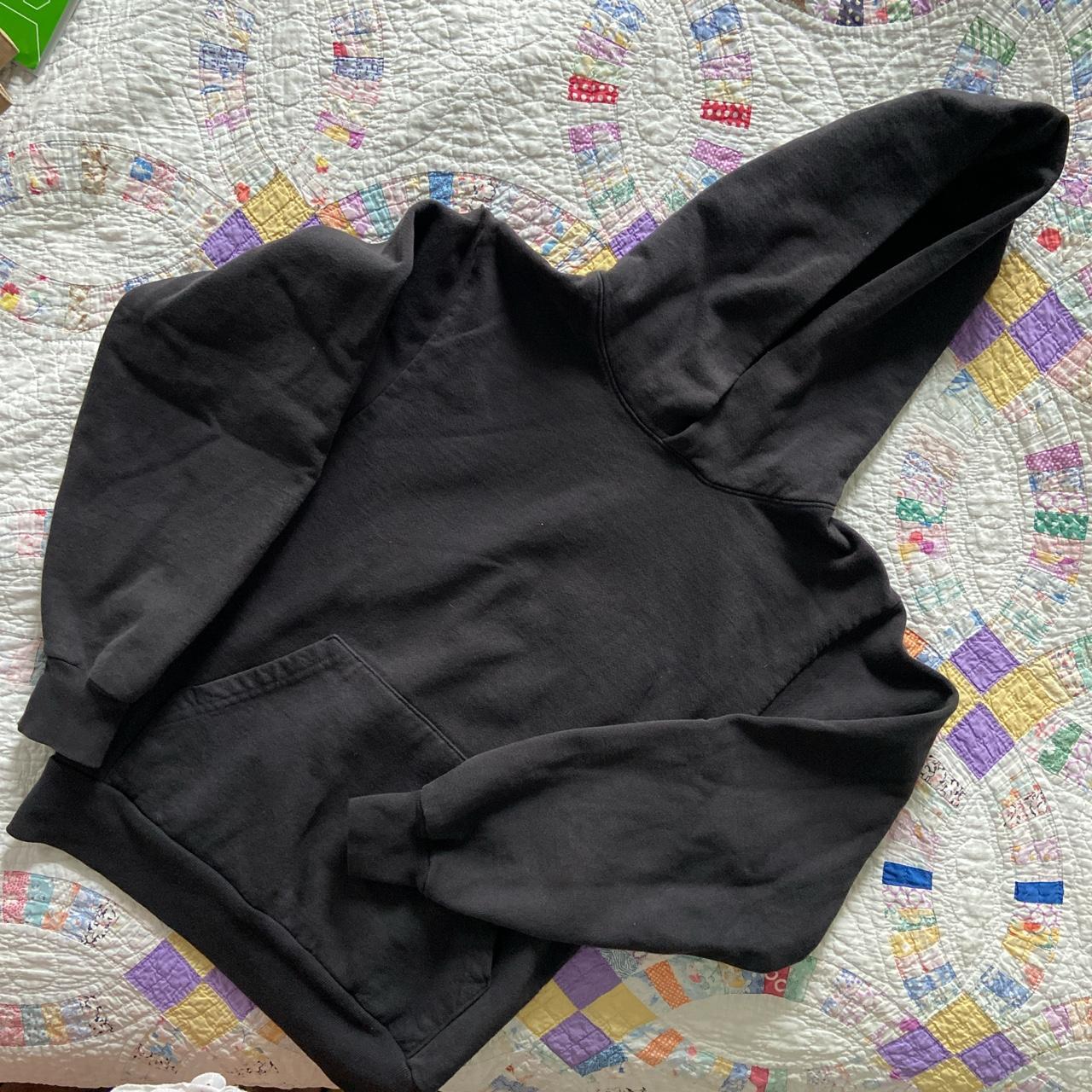 LA Apparel Washed Black hoodie Like new! Just too... - Depop