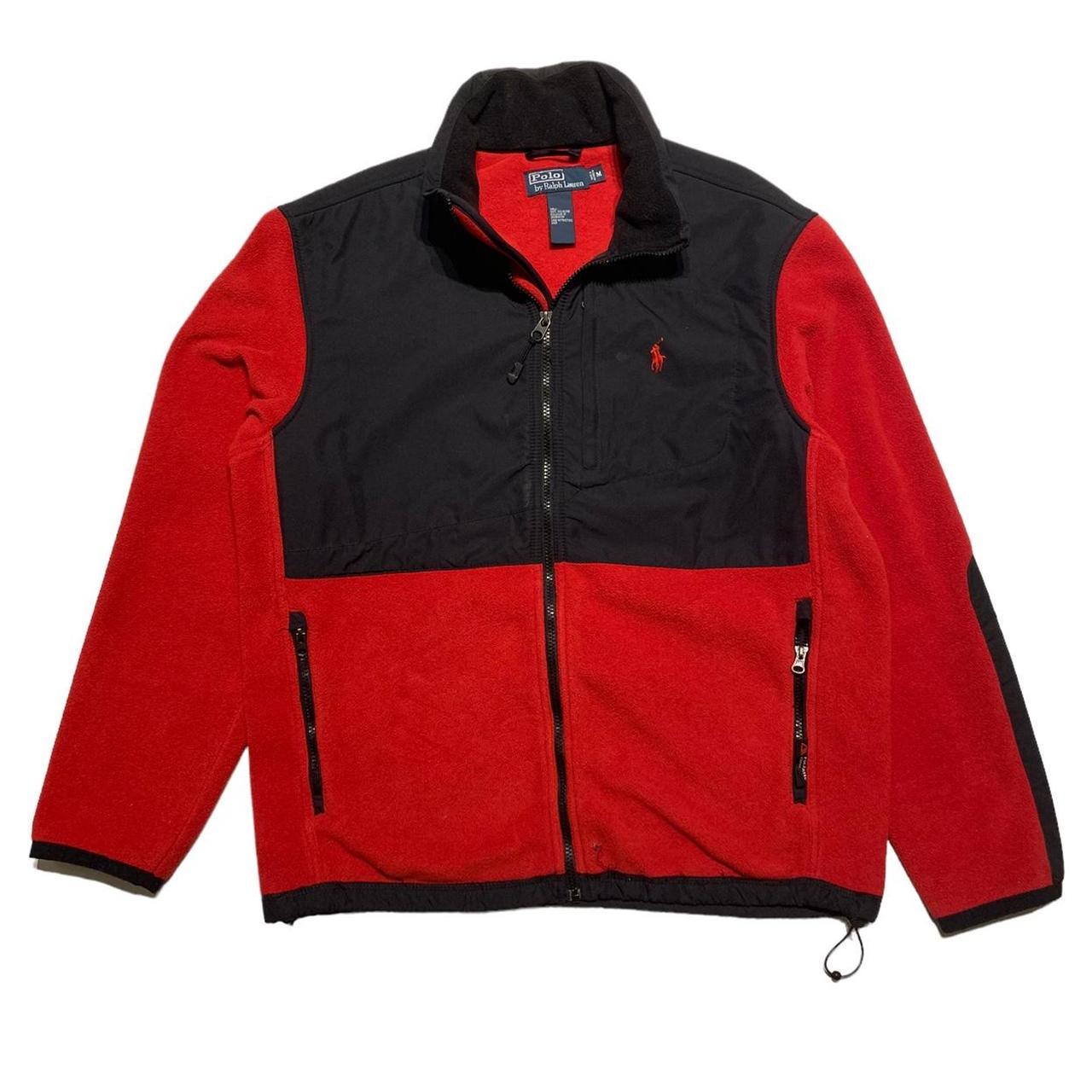 Black and best sale red polo jacket