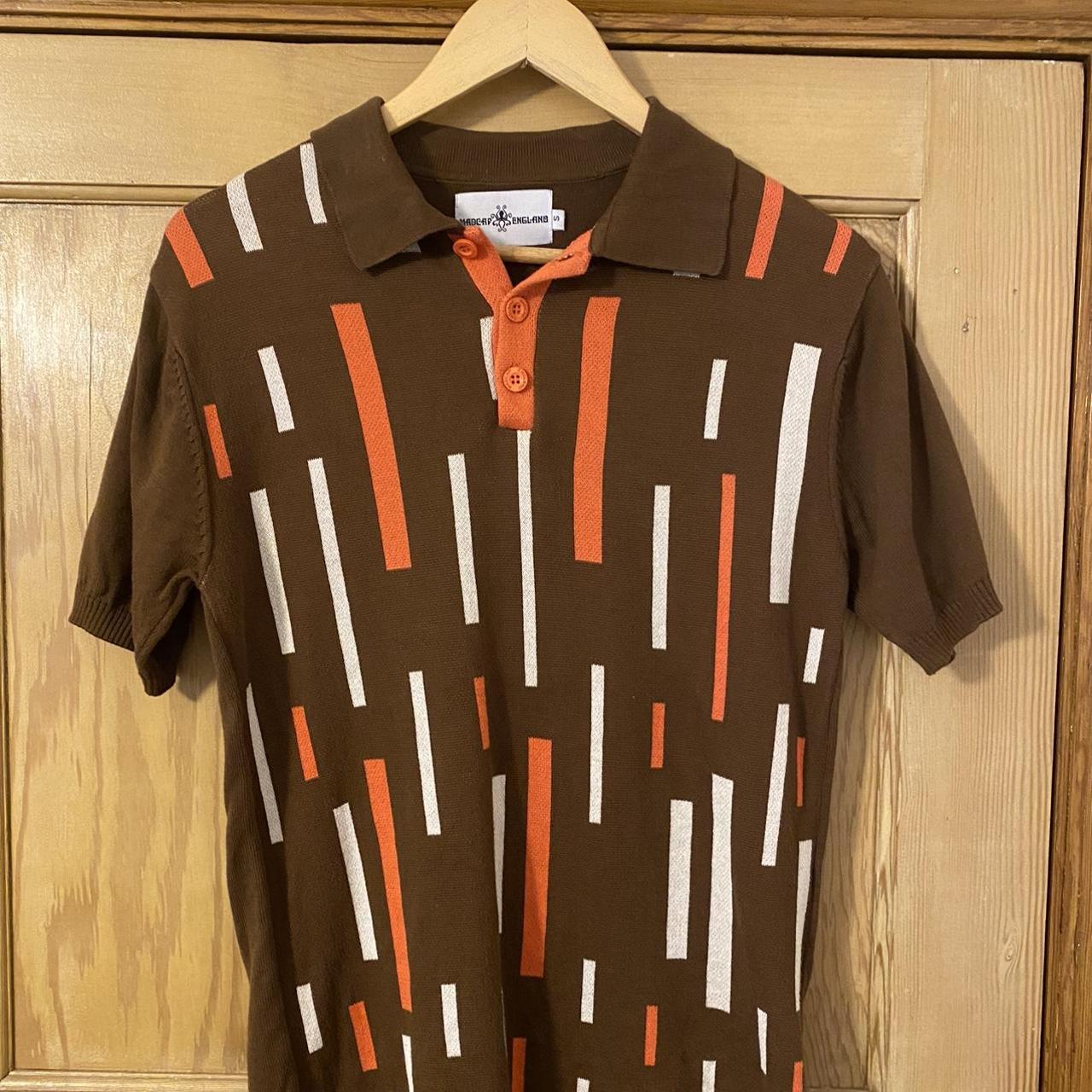 Men's Brown and Orange Polo-shirts | Depop