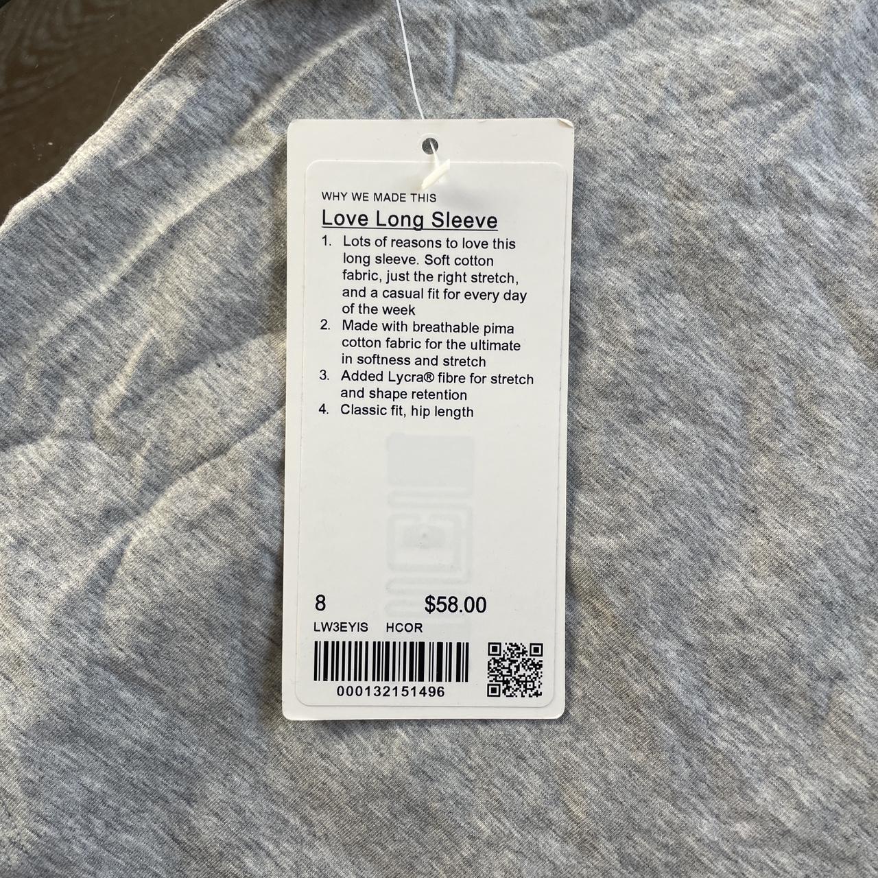 Lululemon love long sleeve with exclusive vail logo