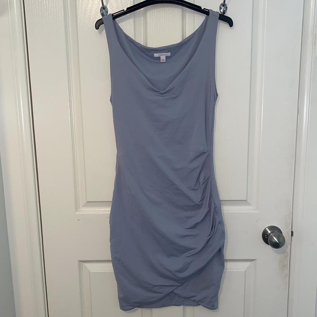 KOOKAI light blue tight dress Size 1 Mini to midi... - Depop