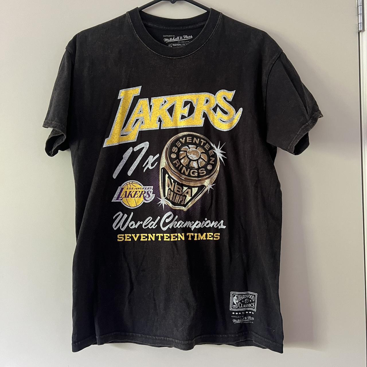 Mitchell and ness lakers tshirt In great... - Depop