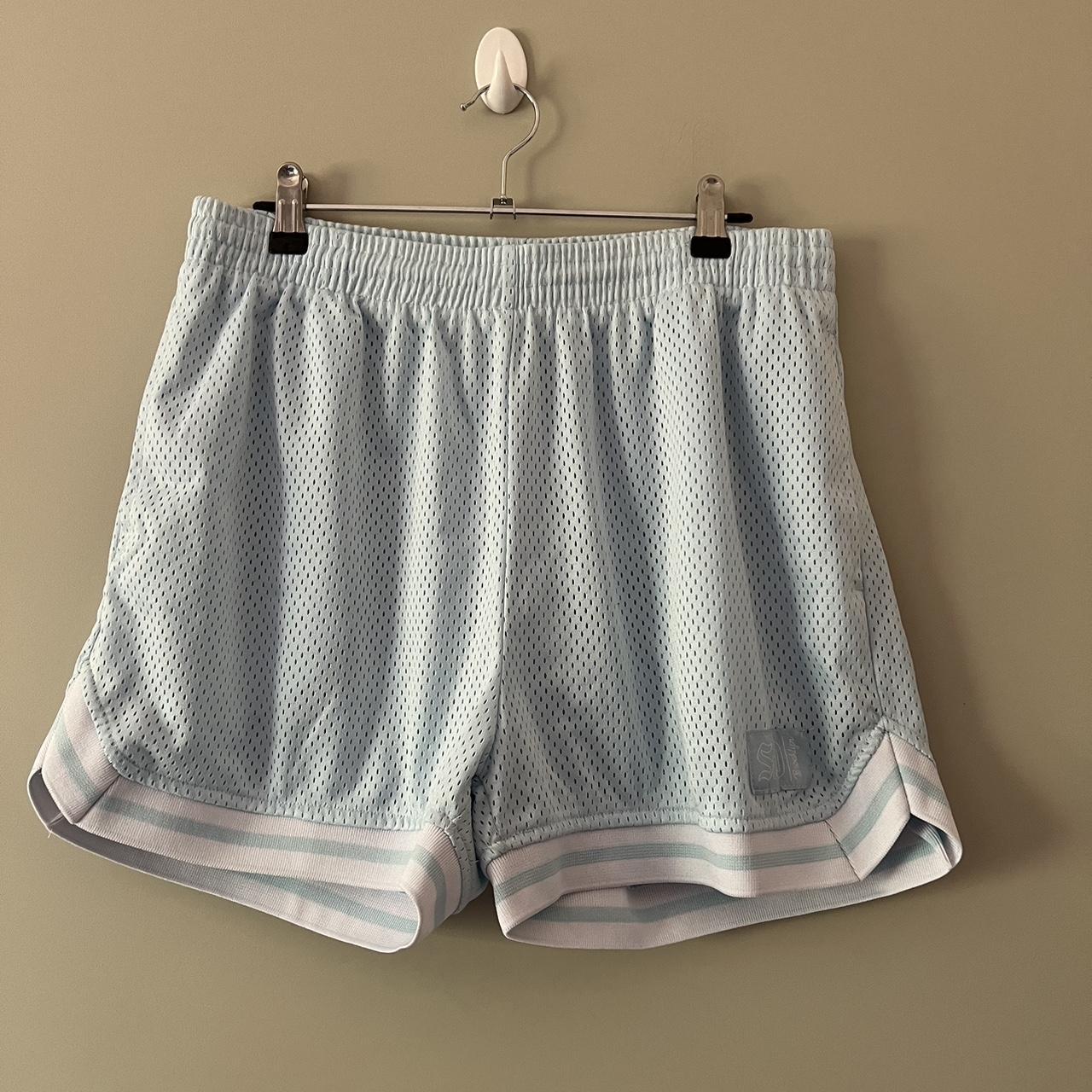 Factorie basketball shorts Baby blue In great... Depop