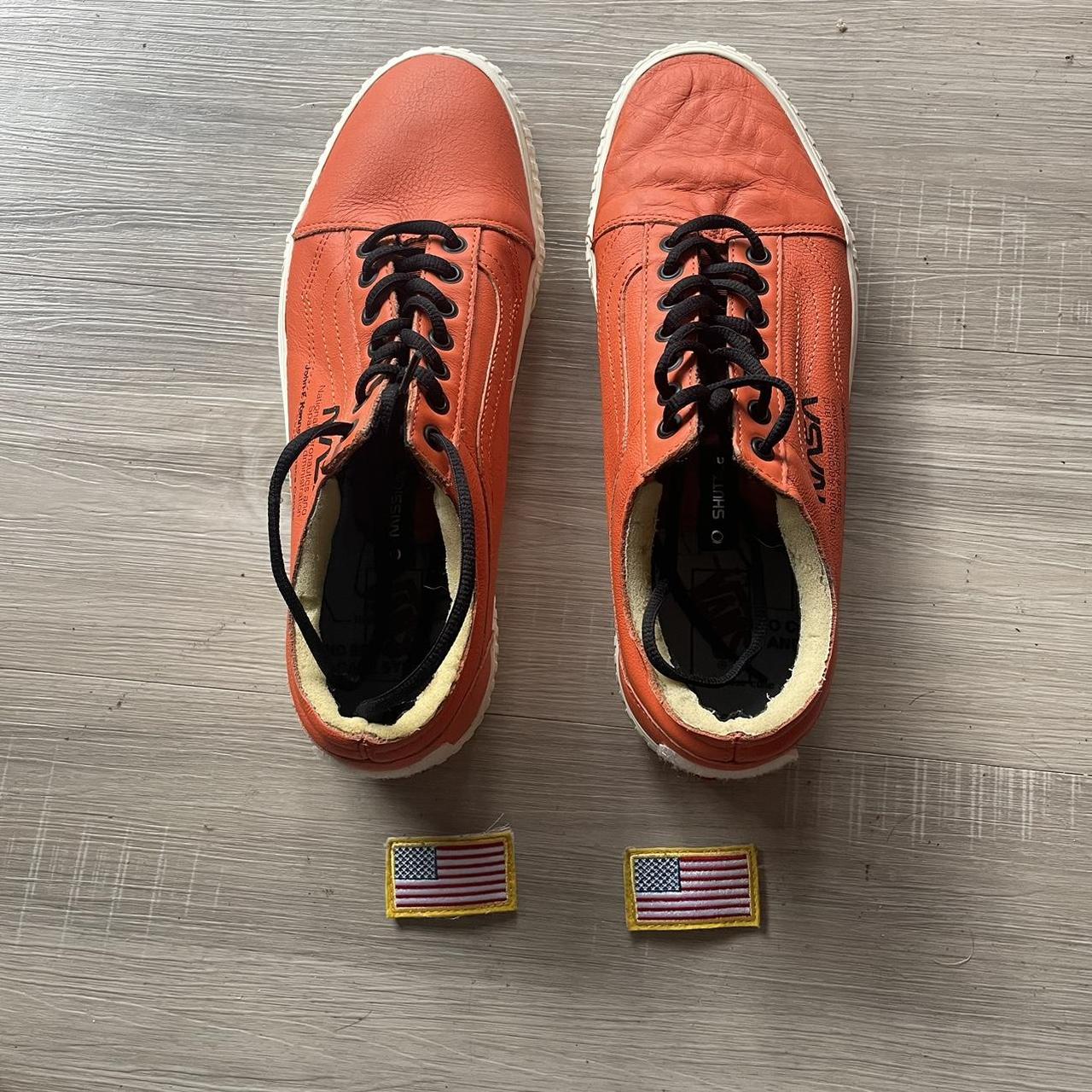 NASA x Vans Size 12 Orange USA patches included