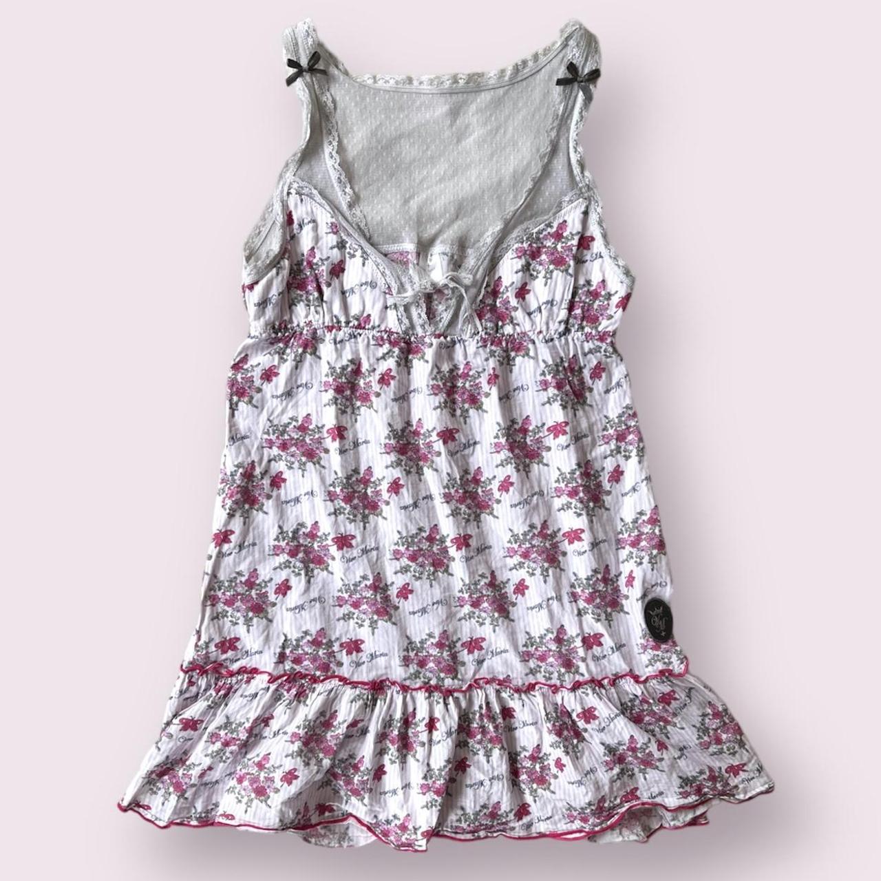 Vintage floral vintage mini dress by Vive Maria :)... - Depop