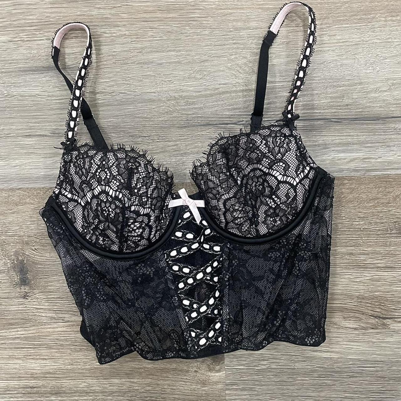 PINK BY VICTORIAS SECRET💞BRALETTE Sized XS Black - Depop