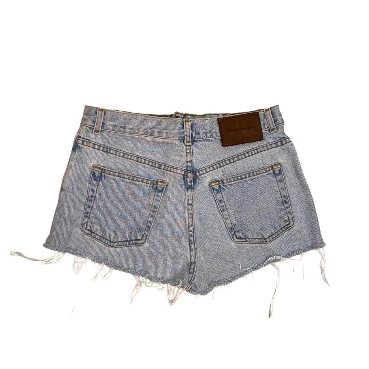 Calvin Klein Daisy dukes 🌼 Cutest mid rise cutoffs... - Depop