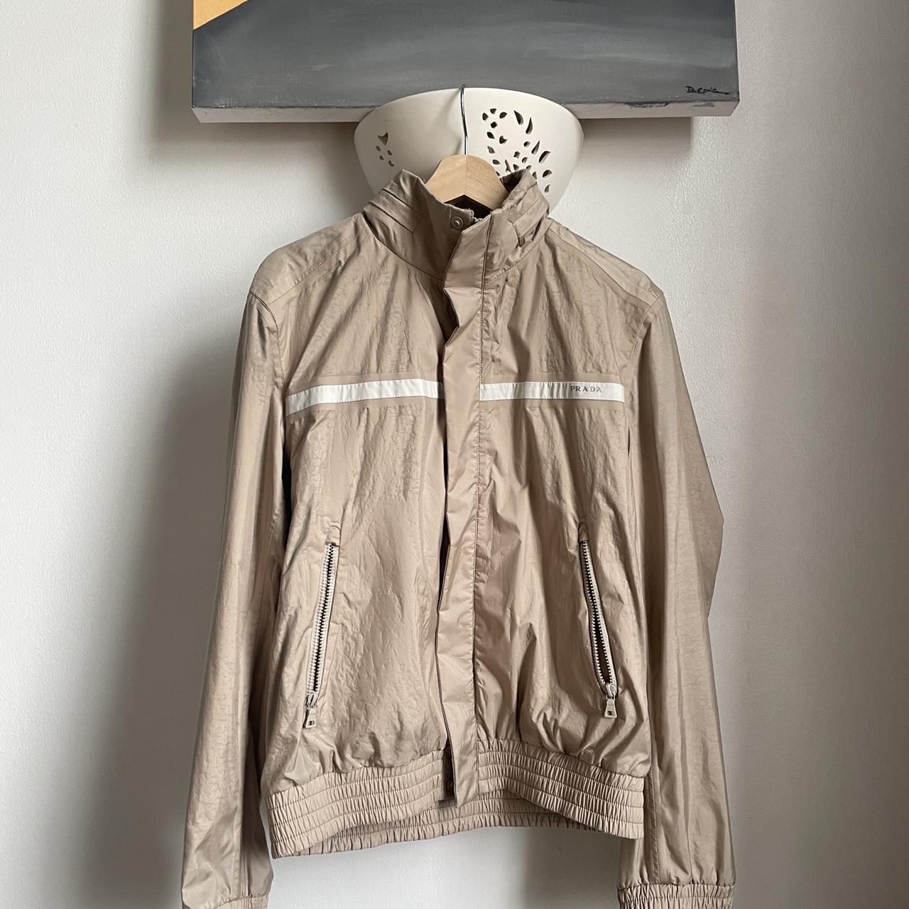 Vintage Prada light jacket in Cream. Authentic, and... - Depop