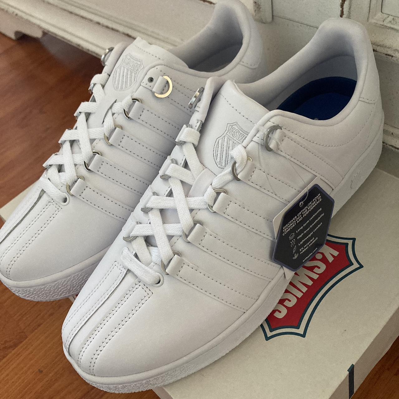 White KSwiss shoes Size men’s 10 / medium New... Depop