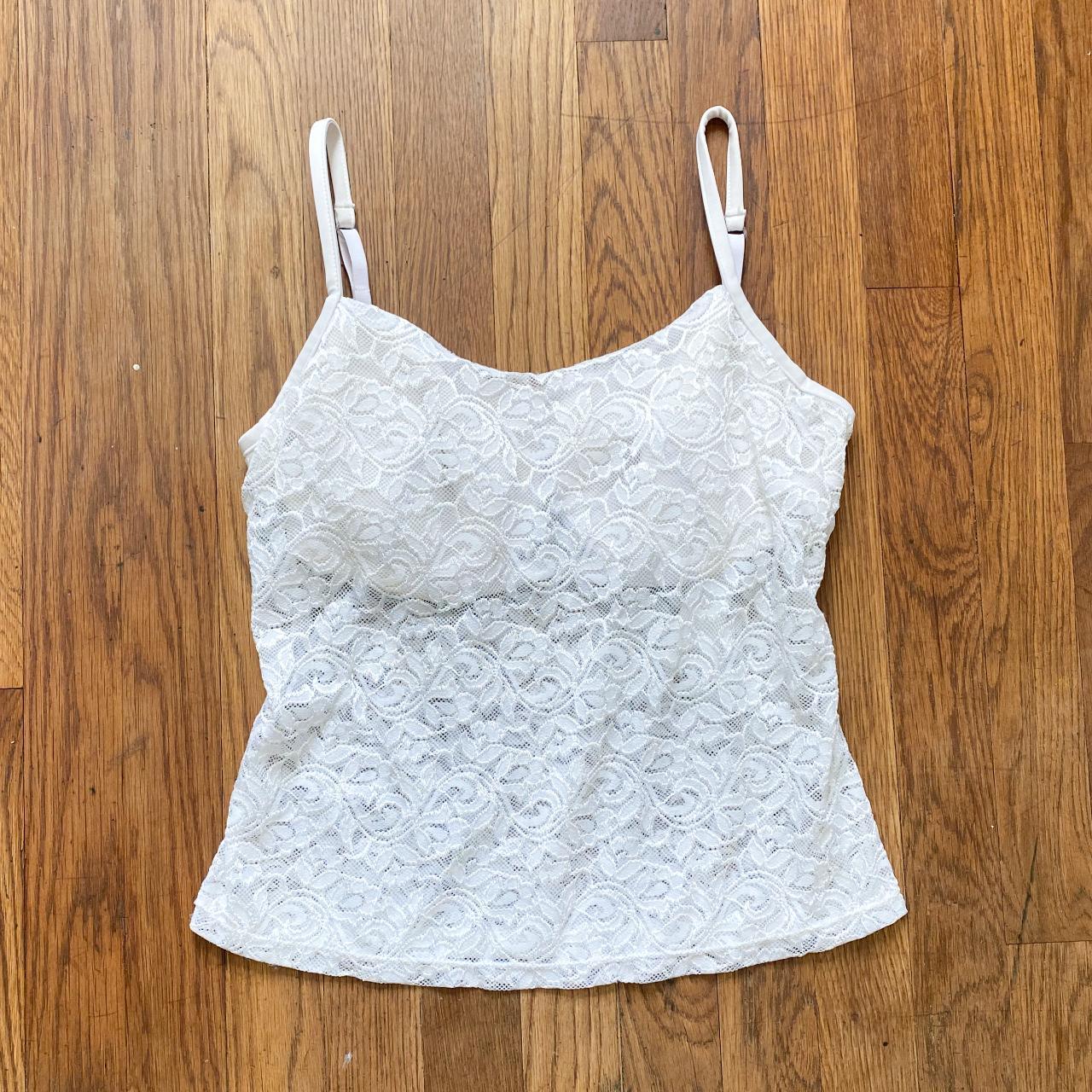 Vintage 90s Mint Green Lace Sheer Cami Lace sheer - Depop