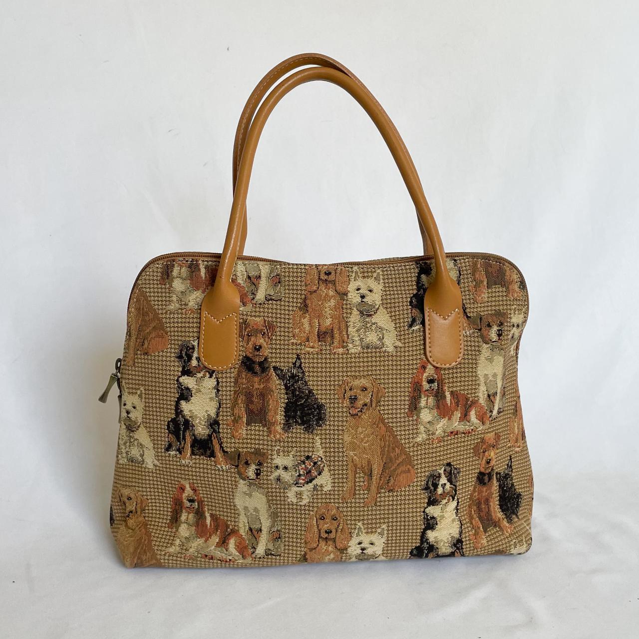 Y2K Dog Purse Vintage 2000s tan purse with dog... - Depop