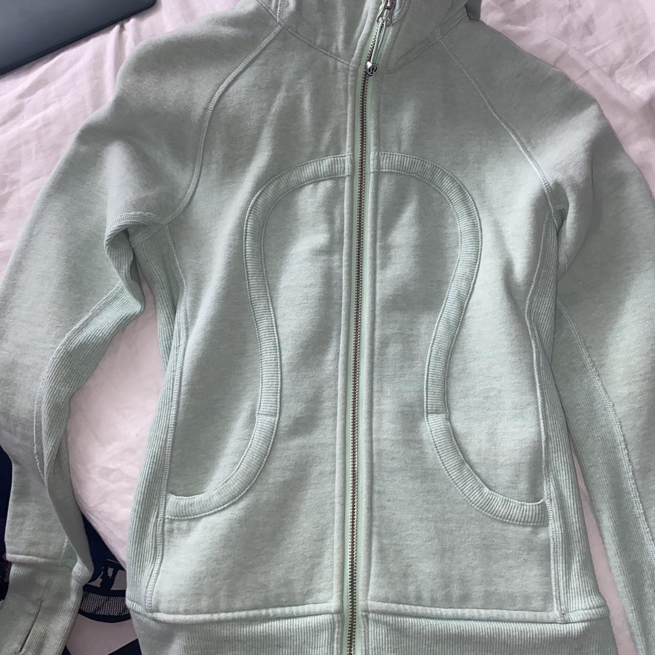 Lululemon oatmeal scuba zip up hoodie - Depop