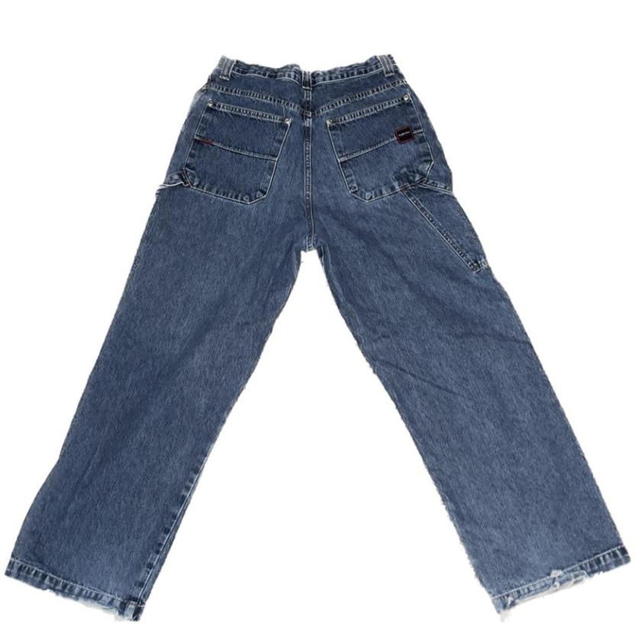 Bugle Boy Men's Blue and Navy Jeans Depop