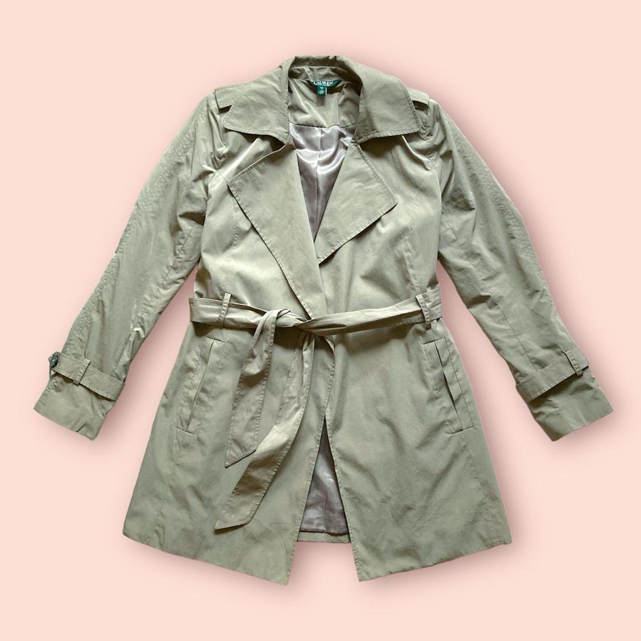 Vintage Lauren Ralph Lauren green label beige trench | Depop Vintage Lauren Ralph Lauren green label beige trench | Depop