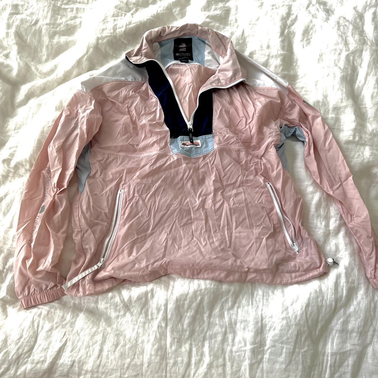 Columbia x Kith collab. Super nice pink and blue... - Depop