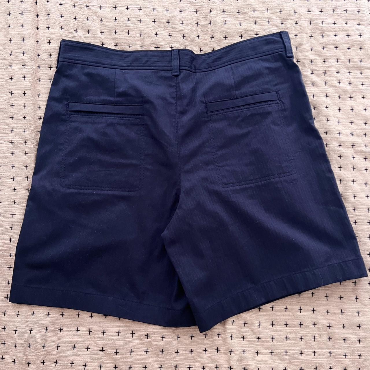 A.P.C. Men's Navy Shorts Depop