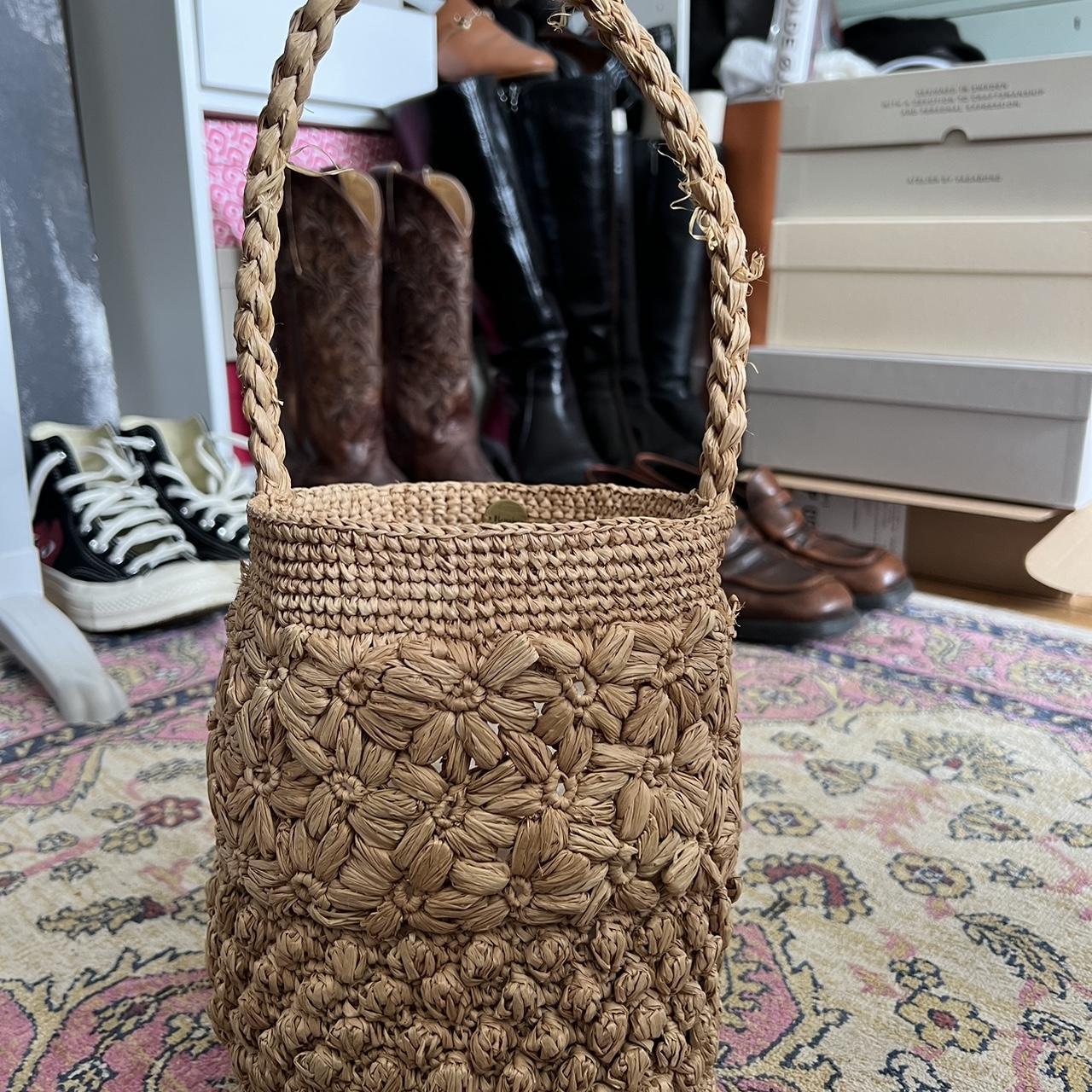 Rouje authentic Bucket Straw Bag