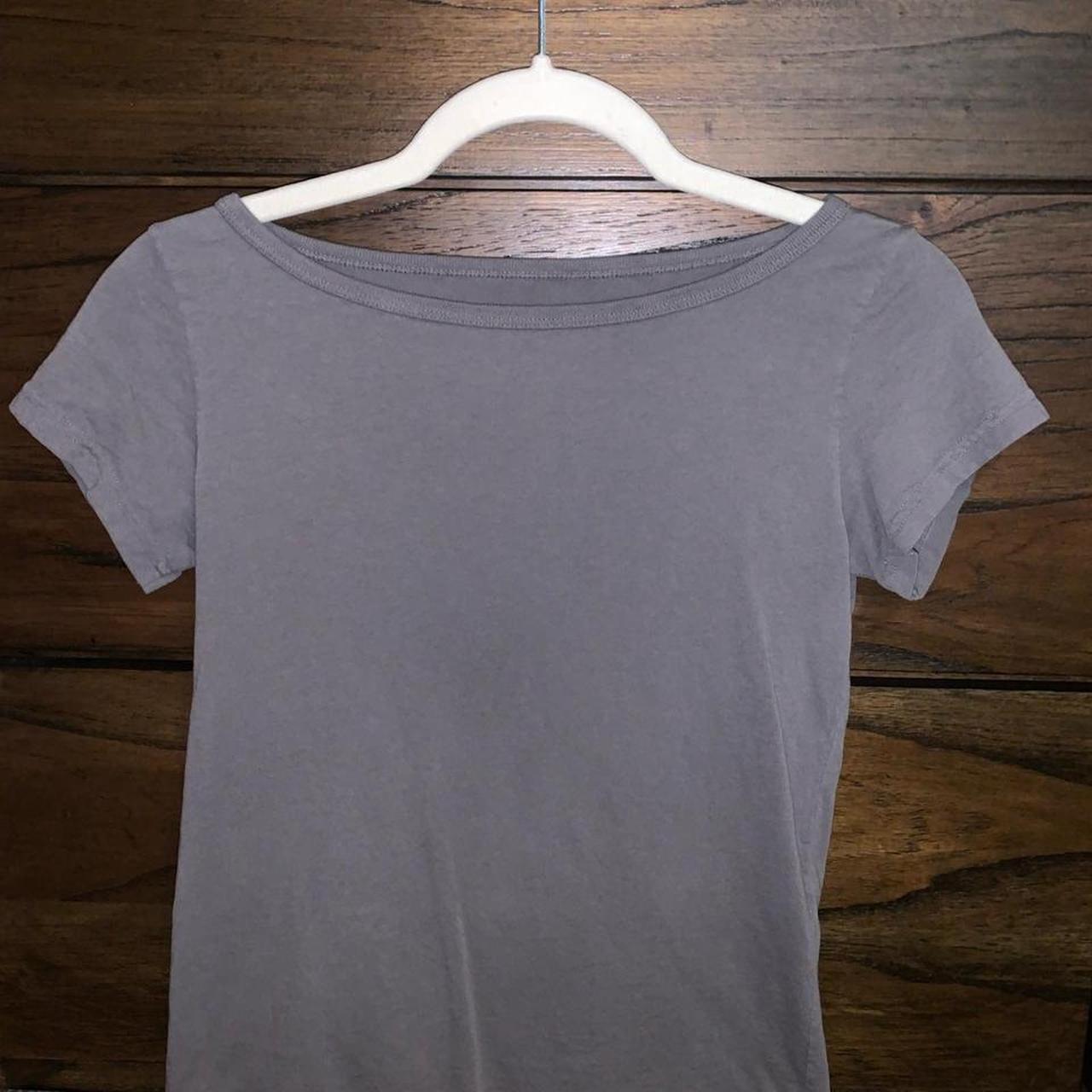 Brandy Melville Women's Grey T-shirt | Depop