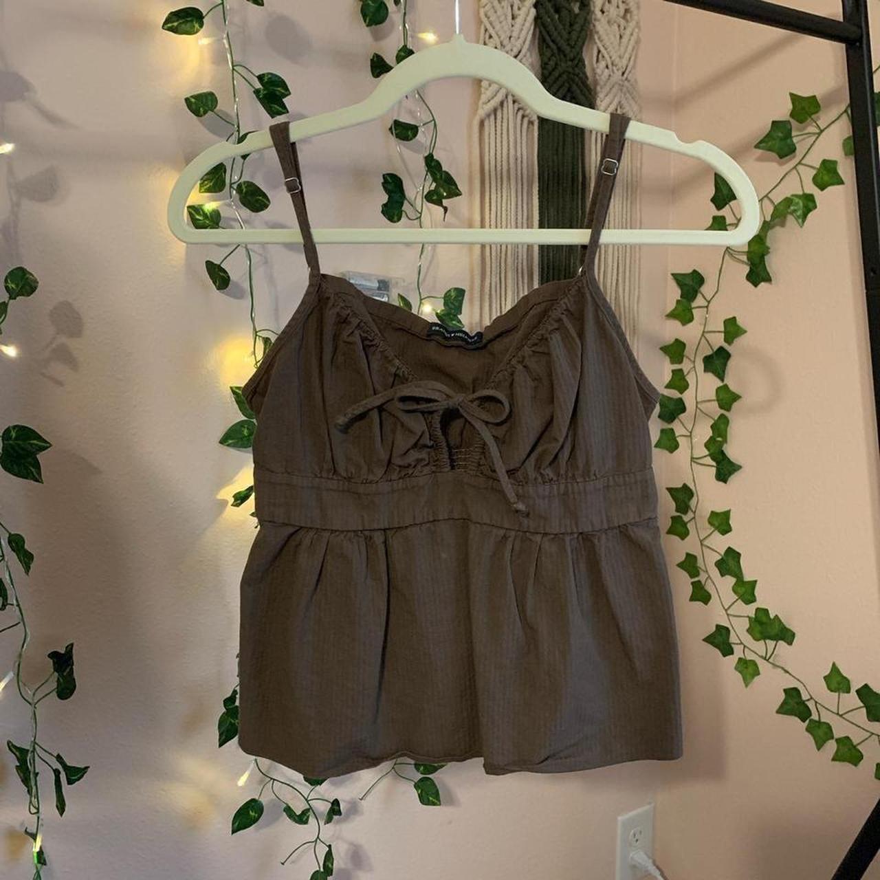 Brandy Melville Women's Brown Vest Depop