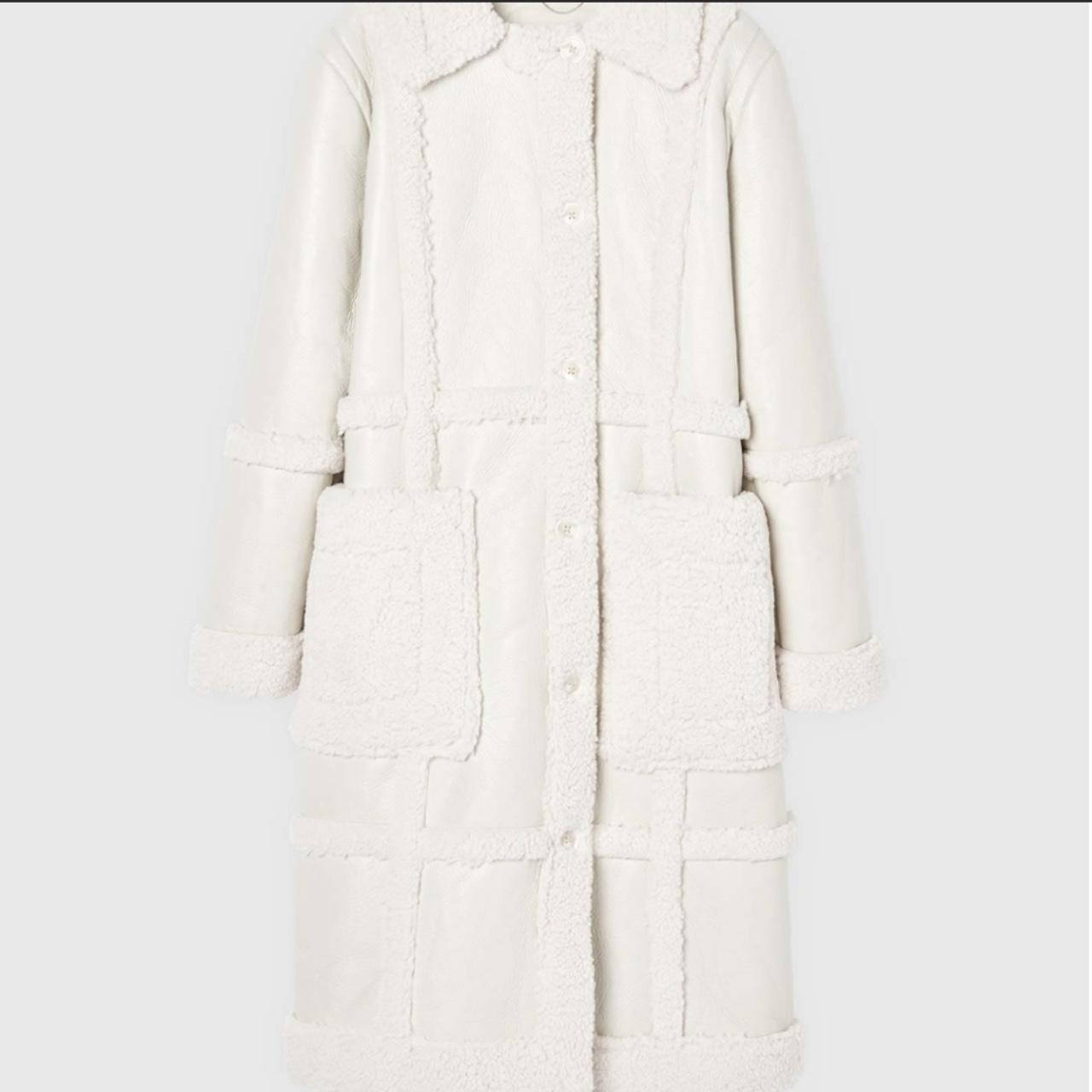 LIMITED EDITION VEGAN LEATHER & SHEARLING COAT Depop