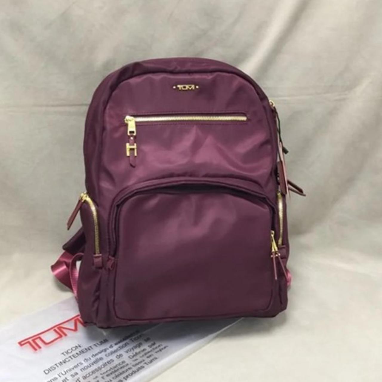 Tumi maroon outlet backpack