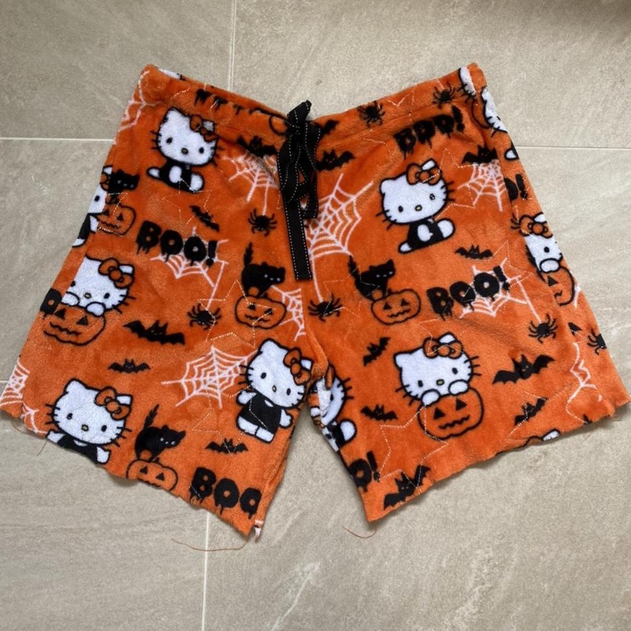 Sanrio Halloween Hello Kitty Rare cutoff pajama... - Depop