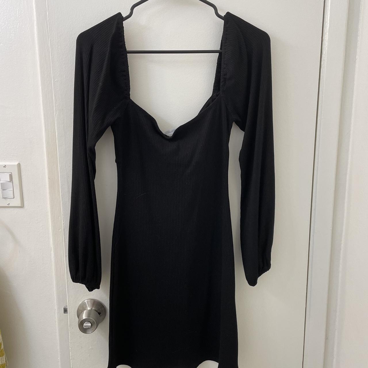 reformation black tie dress